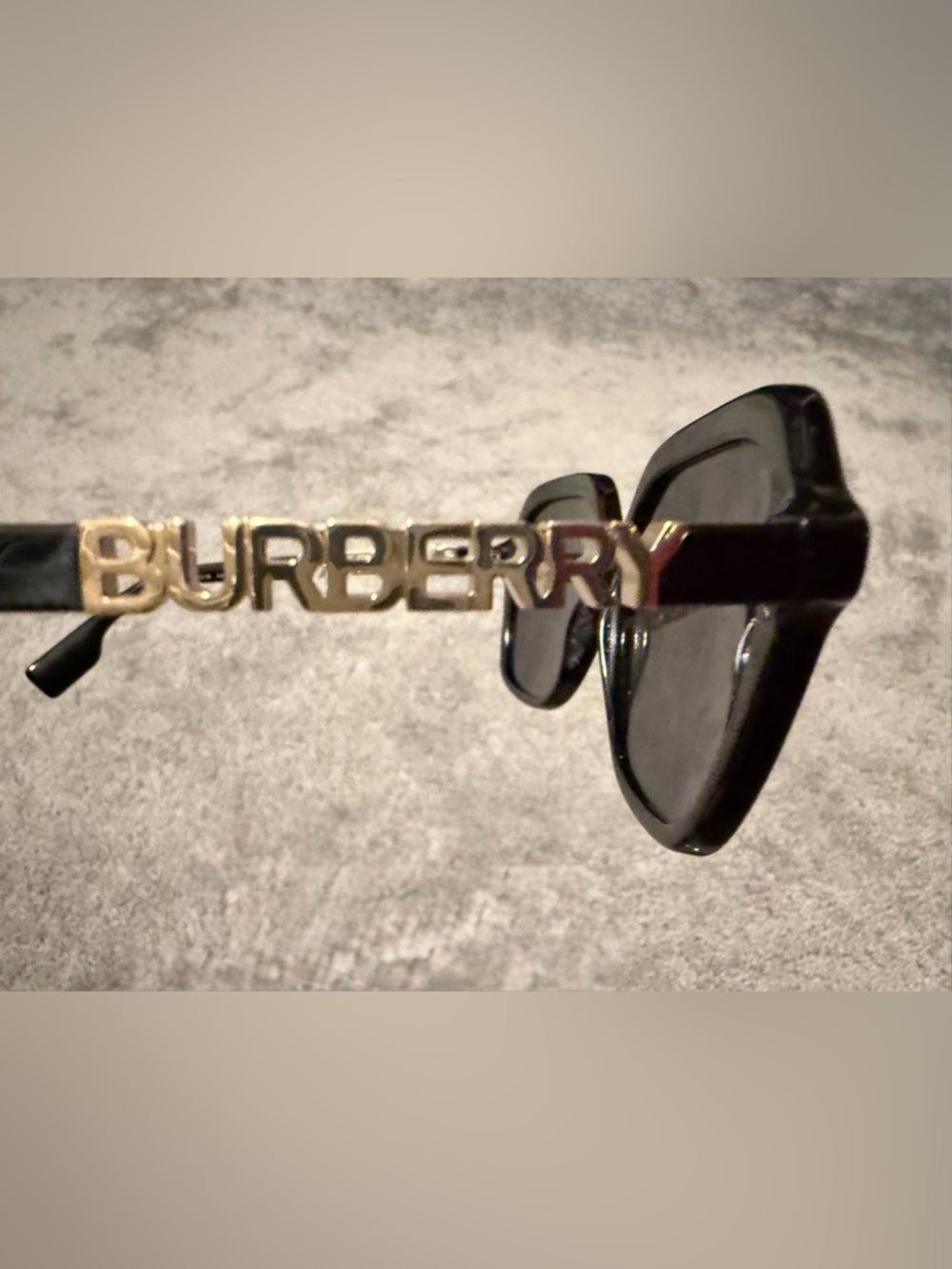 Burberry Black Sunglasses with Tan Accessories - Picture 7 of 8